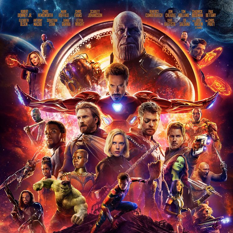 cover art for 24 Avengers Infinity War e MCU