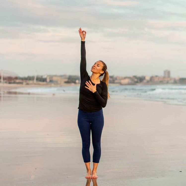 cover art for Yoga and Stress Around the World, with Lily Allen-Duenas