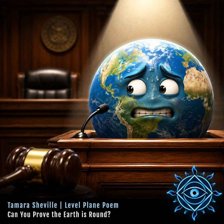cover art for Can You Prove Earth Is Round? Tamara Sheville's Level Plane Poems