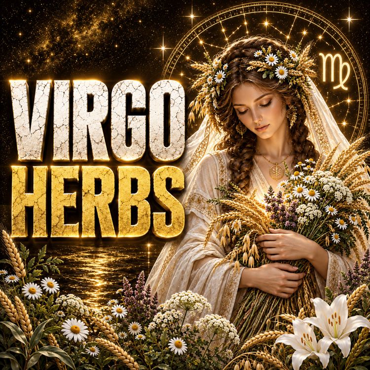 cover art for Virgo Season Herbs: Gentle Plant Medicine for Digestion, Nerves & Calm | Astro Herbalism