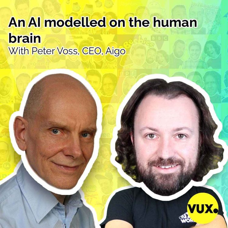cover art for An AI modelled on the human brain, with Peter Voss, CEO, Aigo