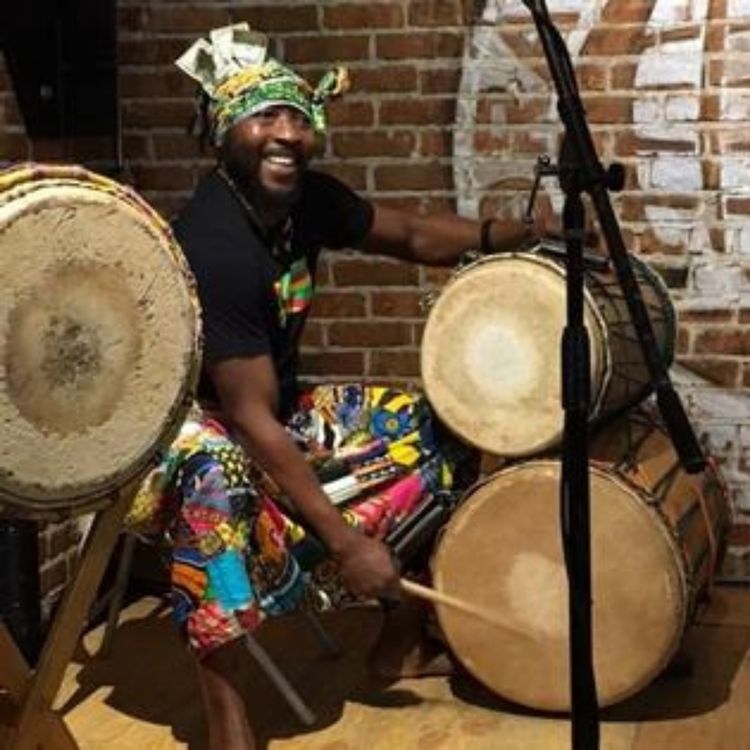 cover art for West African Drumming, Cultural Lore and Music Theory with Oumar Keita