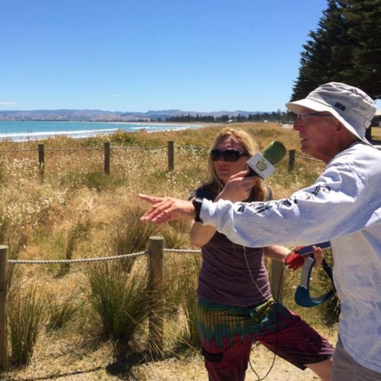 cover art for Surfing with Frank in New Zealand: Frank Russell (Recorded in the NZ surf)
