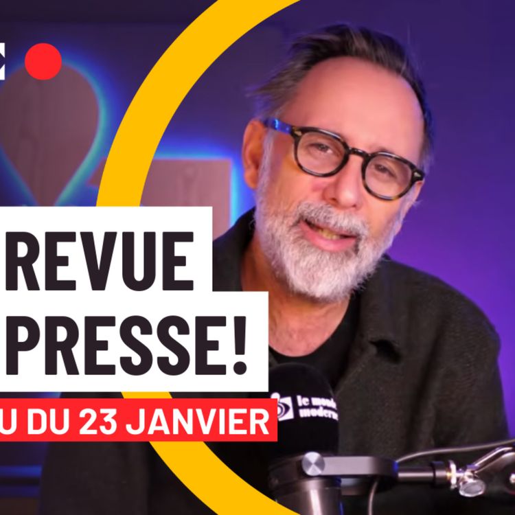 cover art for La presse de cours en folie pour Macron, Zelensky à Davos, le bidule de Trump