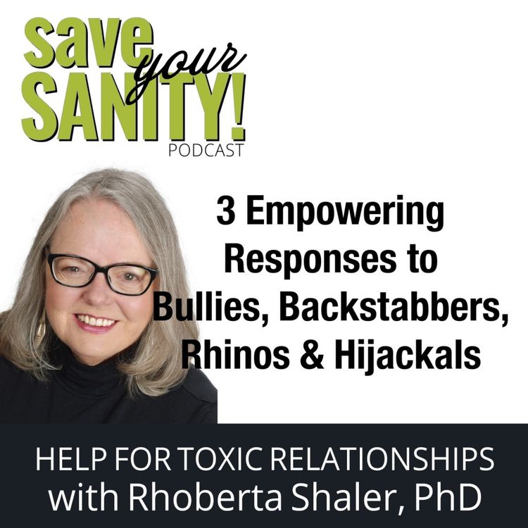 cover art for 3 Empowering Responses to Bullies, Backstabbers, Rhinos & Hijackals®