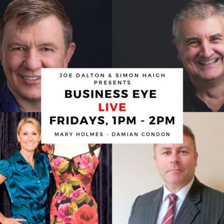 cover art for Business Eye with Mary Holmes and Damian Condon