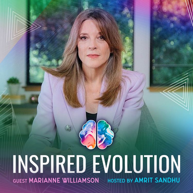 cover art for IE135 Marianne Williamson: A Return to Love: for Peace and Progress in American Politics