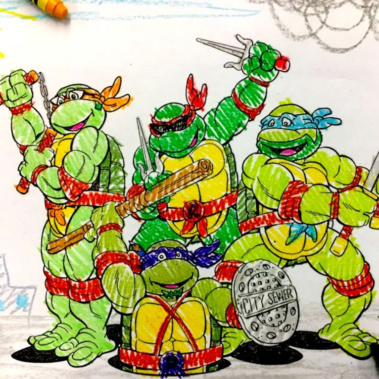 cover art for Episode 50: Teenage Mutant Ninja Turtles