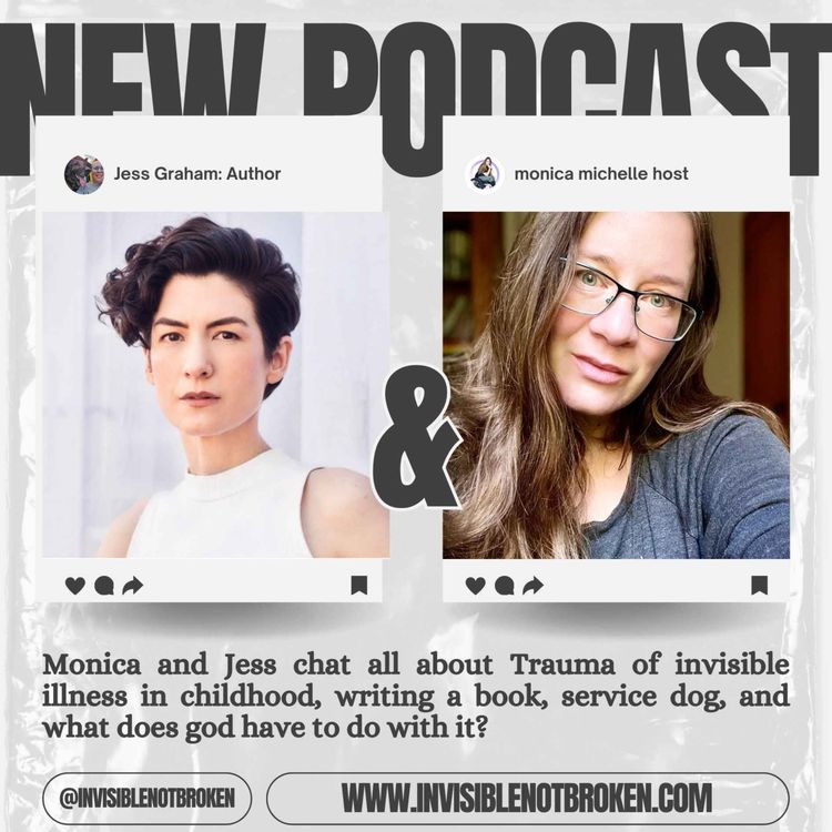 cover art for Author Interview Jess Graham : Childhood Invisible Illness. Service Dogs, Writing a Book, and what about God?