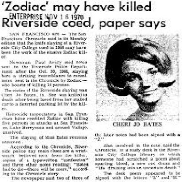 cover art for ZODIAC KILLER ROUNDTABLE PART 4 - CHERI JO BATES MURDER (ZODIAC KILLER SERIES)