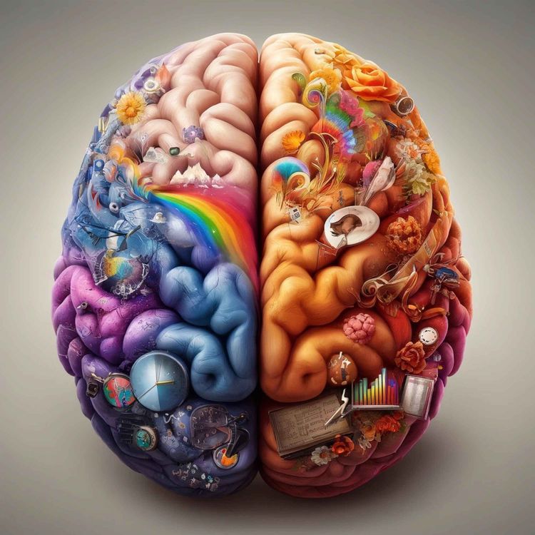 cover art for Venstre og høyre hjernehalvdel