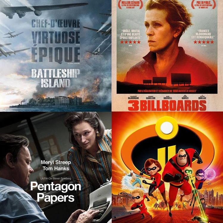 cover art for #15 BATTLESHIP ISLAND, 3 BILLBOARDS, PENTAGON PAPERS et LES INDESTRUCTIBLES 2 : Top of the TOPS !