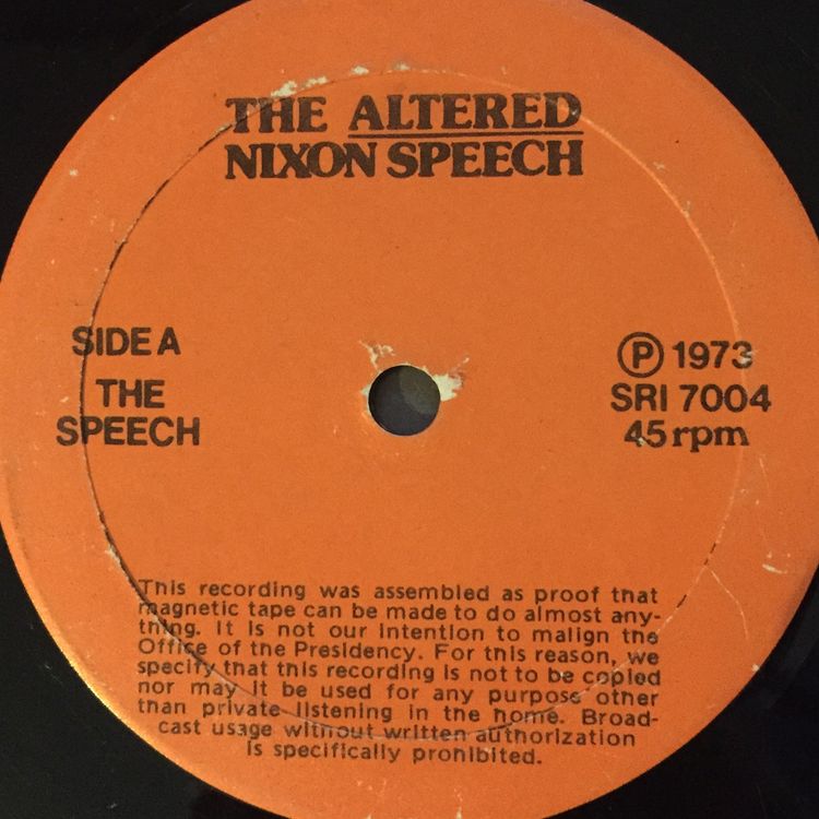 cover art for From the Archives 17: The Altered Nixon Speech