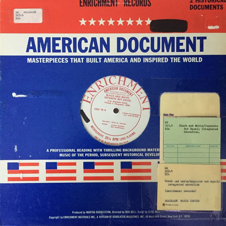 cover art for From the Archives 30: American Document, Black and White: Separate v. Equal (Plessy v. Ferguson) (1970)