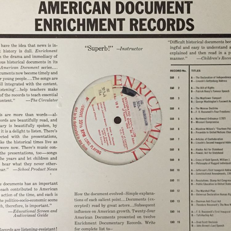 cover art for From the Archives 31: Integrated Education, Brown v. Board of Education (1970)
