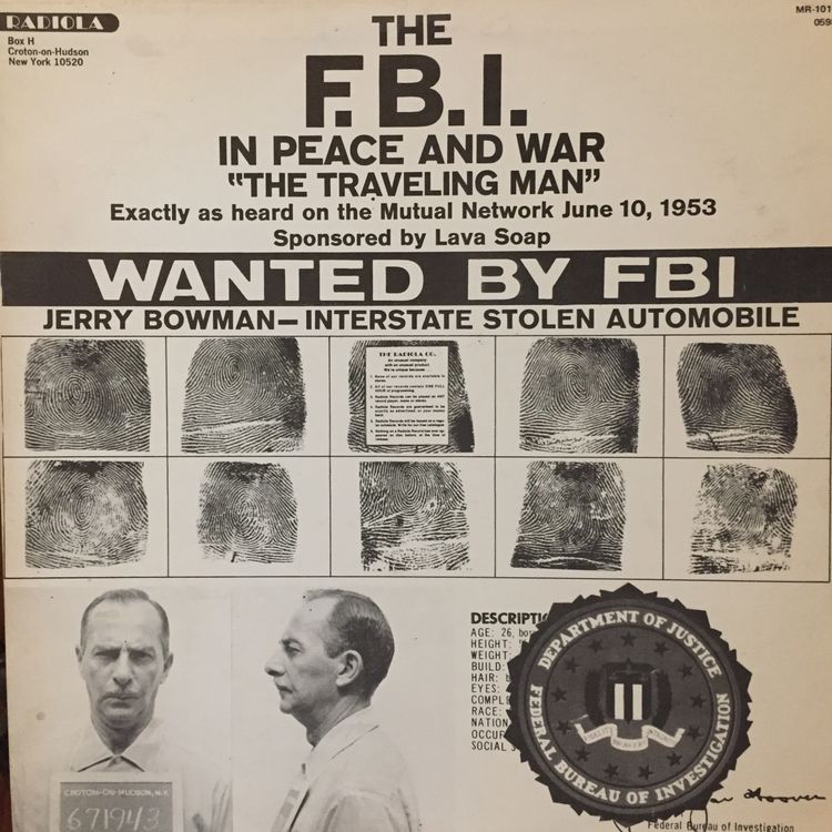 cover art for From the Archives 74: The FBI in Peace and War, The Traveling Man (1953)