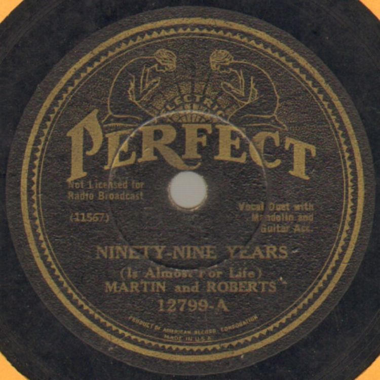 cover art for From the Archives 89: Martin and Roberts, Ninety-Nine Years (Is Almost for Life) / Prisoner No. 999 (1932)