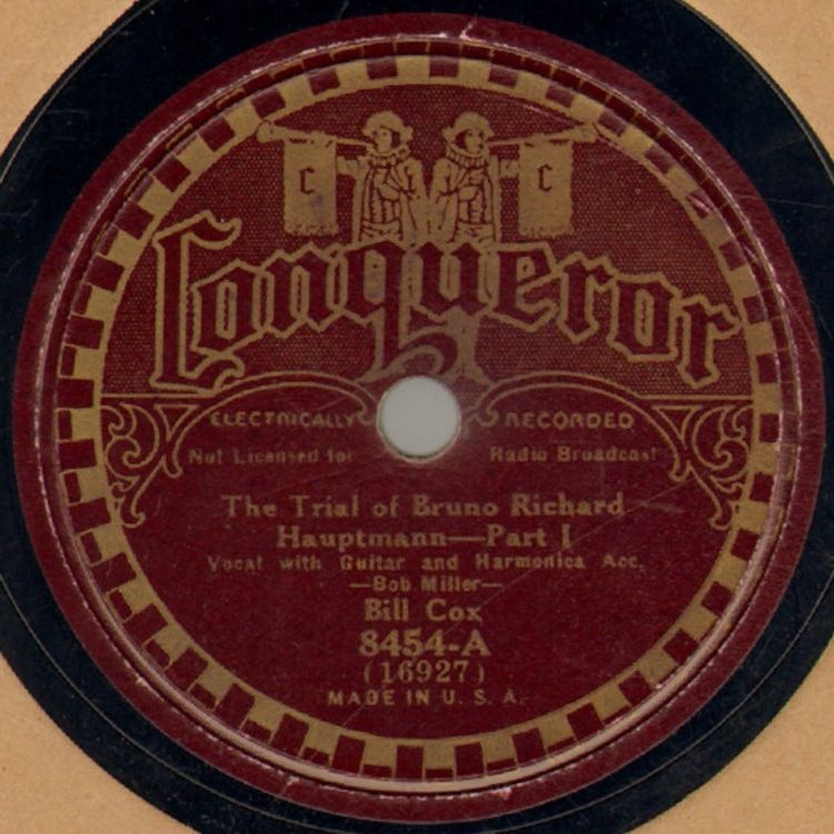 cover art for From the Archives 94: Bill Cox, The Trial Of Bruno Richard Hauptmann (1935)