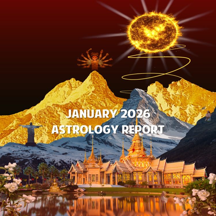 cover art for January 2026 Astrology Report 