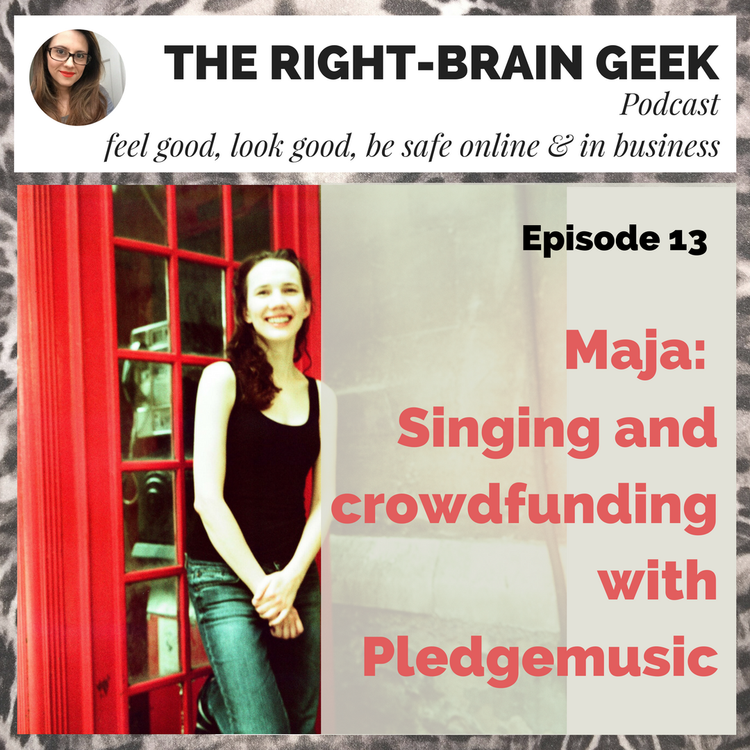 cover art for #13 - Maja, singing and crowdfunding via Pledgemusic