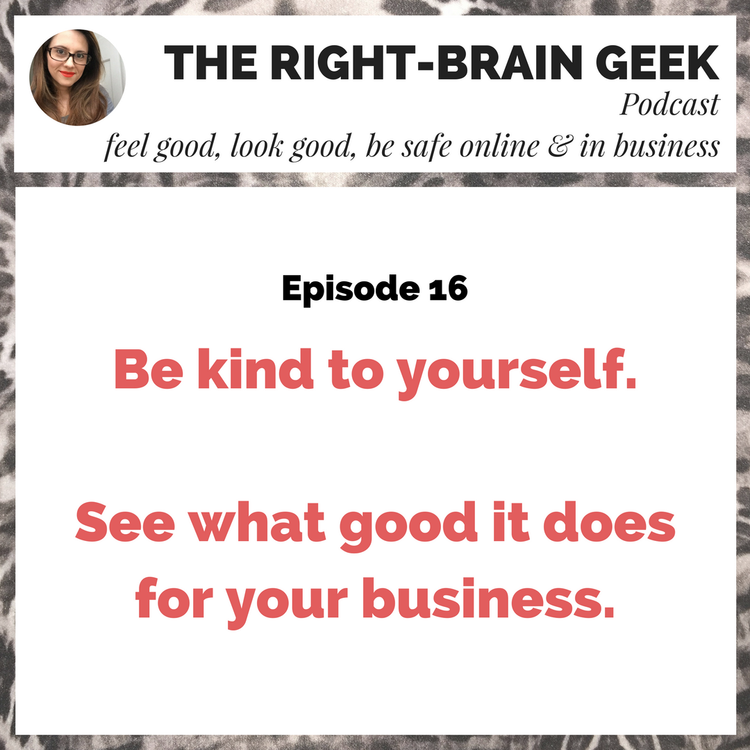 cover art for #16 - Be kind to yourself