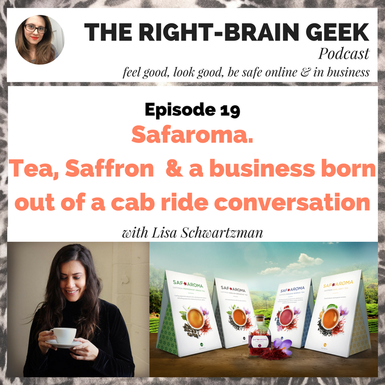 cover art for #19 - Safaroma. Tea, Saffron & a business started in a cab