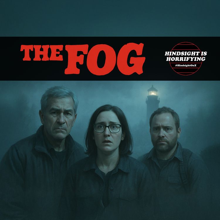 cover art for The Fog! It's Adrienne Barbeau vs. Leper Pirates on Hindsight is Horrifying.