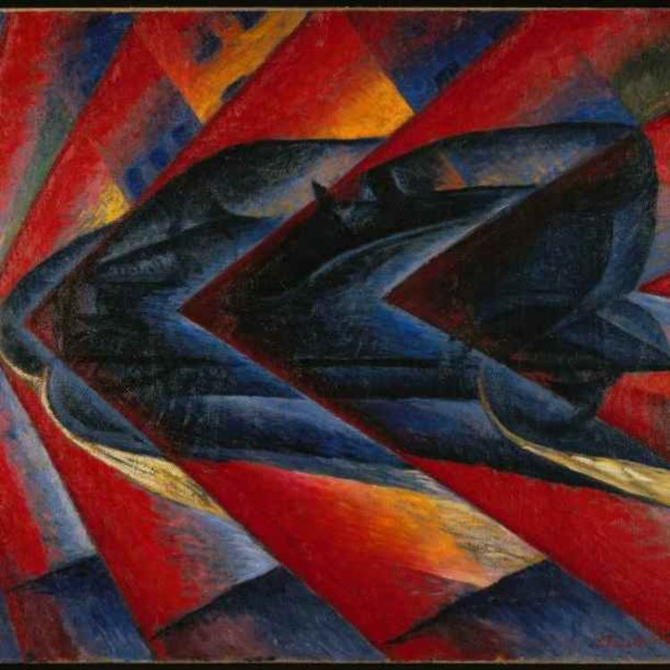 cover art for Luigi Russolo, Automobile in Corsa, 1912-1913