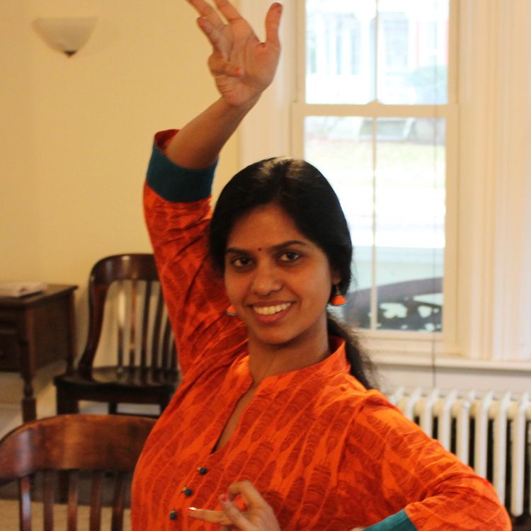 cover art for Sujatha Sarath, discusses teaching Indian dance -- Dec. 13, 2018