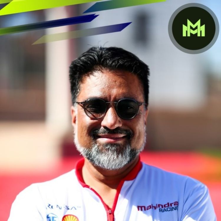 cover art for Ep 40 with Dilbagh Gill (Mahindra Racing Team Principle)