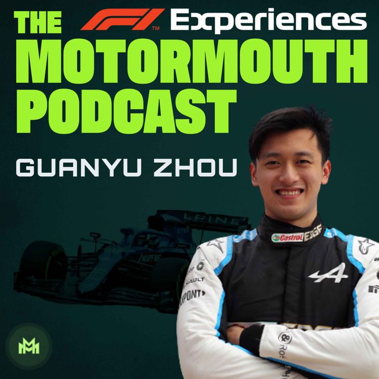cover art for Ep 91 with Guanyu Zhou (F2 ace and Alpine F1 reserve driver)