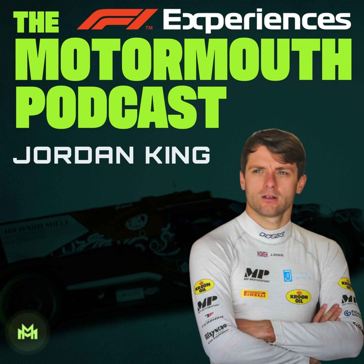 cover art for Ep 93 with Jordan King (British racing star)