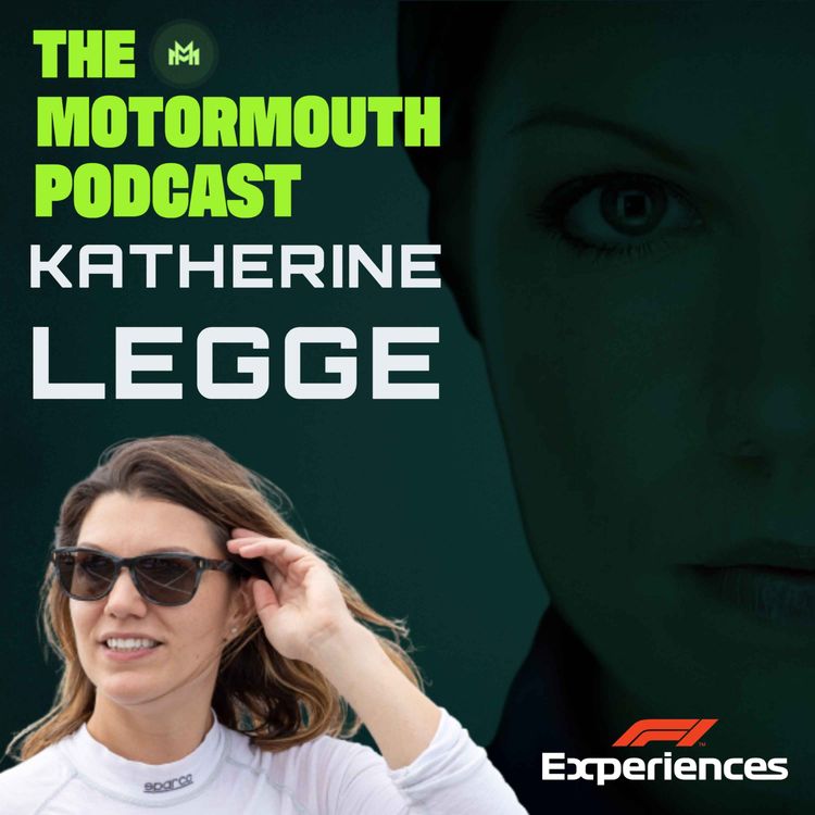 cover art for Ep 107 with Katherine Legge (A Brit in America)
