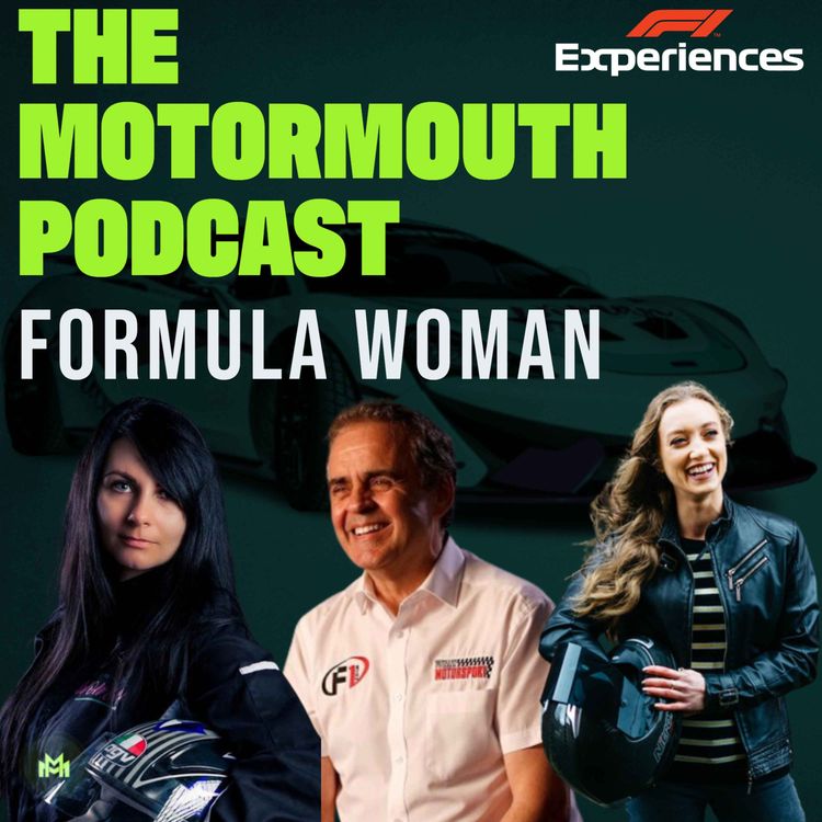 cover art for Ep 113 with the "Formula Woman" founder & drivers