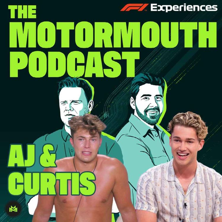 cover art for Ep 125 with AJ and Curtis (Your fave F1 fans)