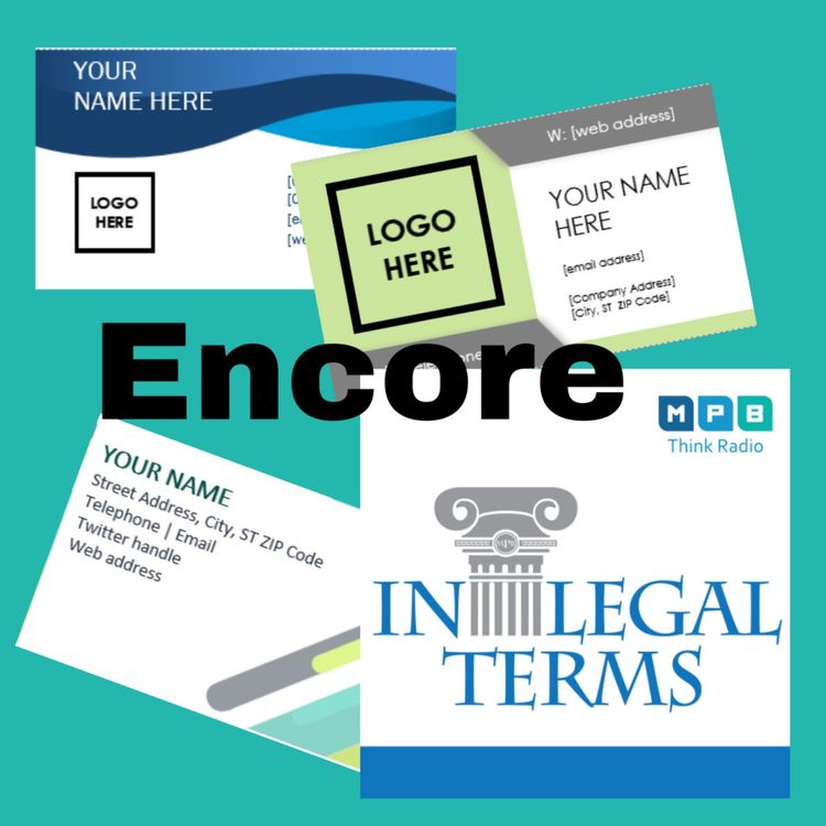 cover art for In Legal Terms: Changing Your Name Encore
