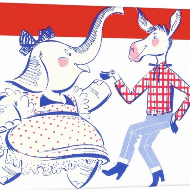 cover art for Donkeys and Elephants