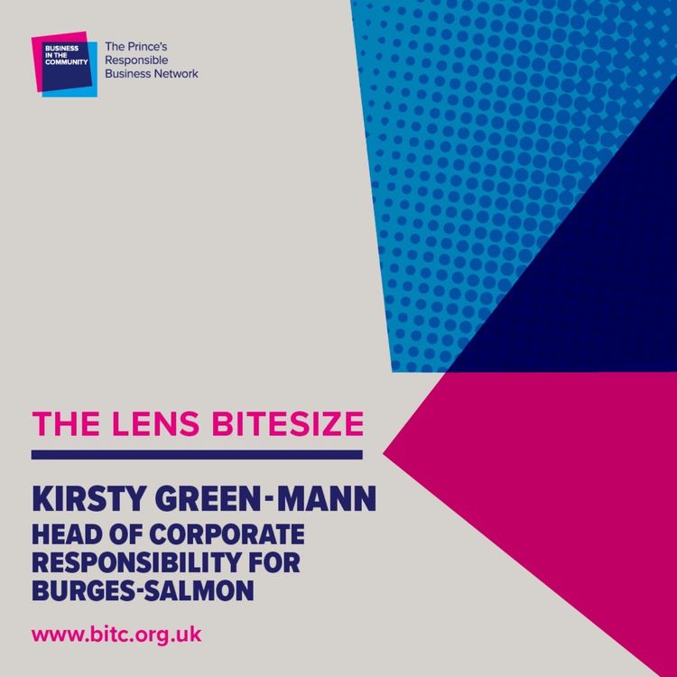 cover art for Bitesize with BURGES SALMON: Kirsty Green-Mann, Head of Corporate Responsibility