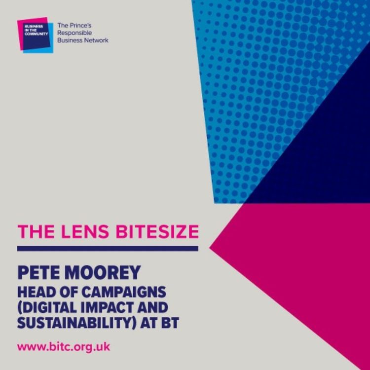 cover art for Bitesize with BT: Pete Moorey, Head of Campaigns (Digital Impact and Sustainability)