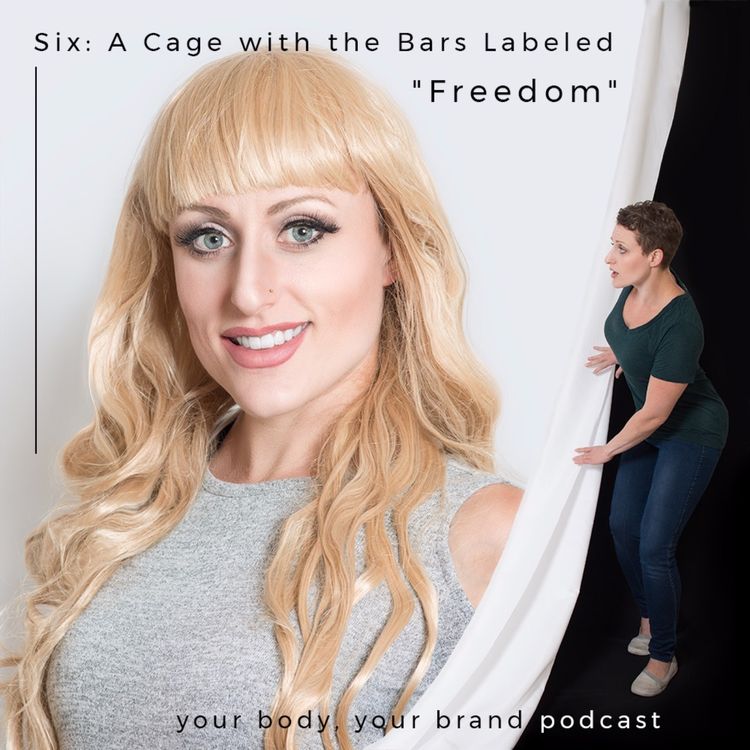 cover art for A Cage with the Bars Labeled "Freedom"