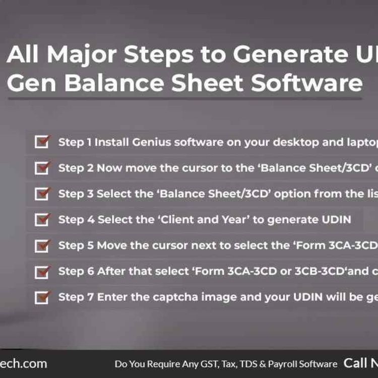 cover art for All Details for Generating a UDIN Thorugh Gen Bal Software