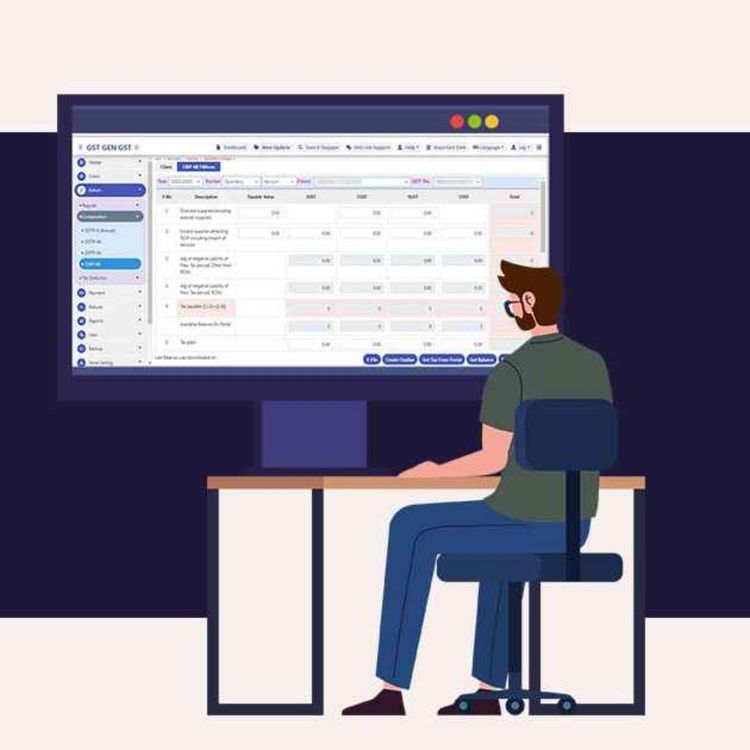 cover art for How to E-File the CMP-08 Return Using Gen GST Software?