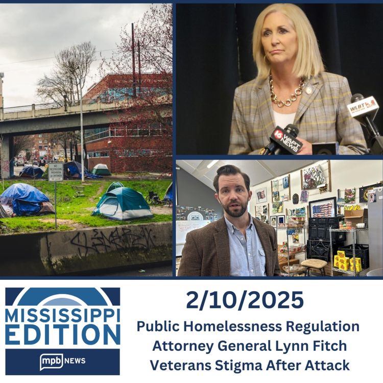 cover art for 02/10/2025: Public Homelessness Regulation | Attorney General Lynn Fitch | Veterans Stigma After Attack