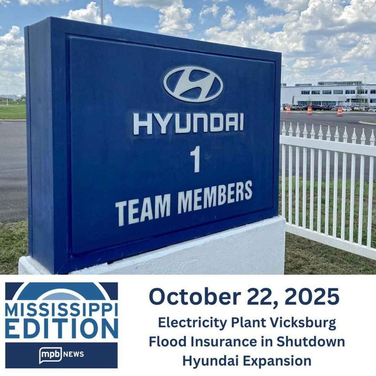 cover art for 10/22/2025: Electricity Plant Vicksburg | Flood Insurance in Shutdown | Hyundai Expansion