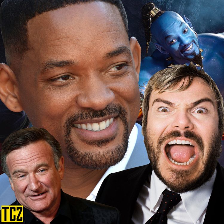 cover art for Will Smith vs. Jack Black as Genie and Bad Video Game Movies
