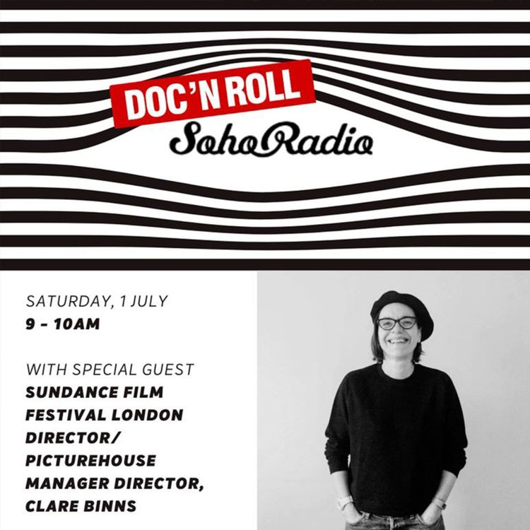 cover art for Doc'n'Roll talk to Clare Binns