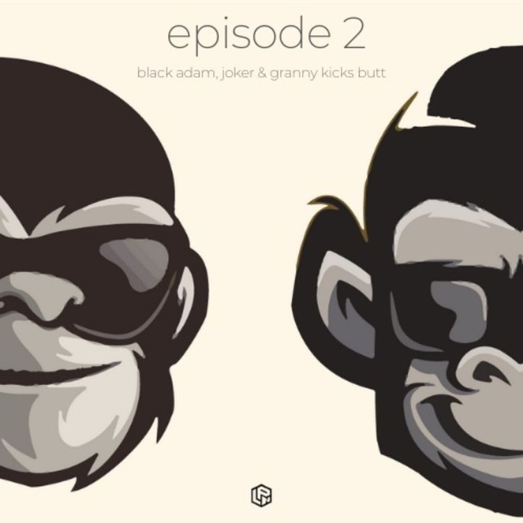 cover art for Black Adam, Joker and Granny kicks butt