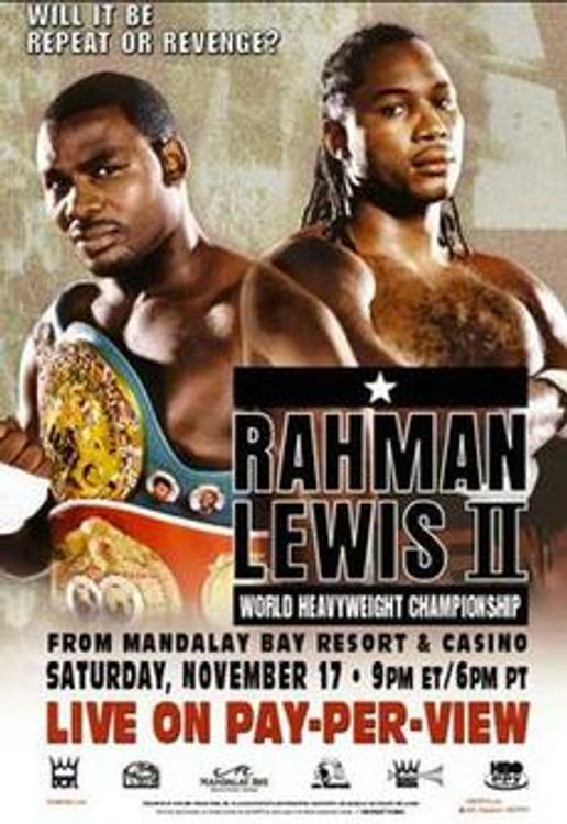 cover art for Legendary Nights - The Tale Of Lennox Lewis vs Hasim Rahman II
