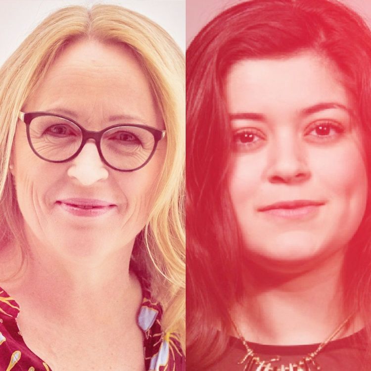 cover art for Samtaleserien «Krenket – her og nå»:  Nancy Herz og Marit Moum Aune