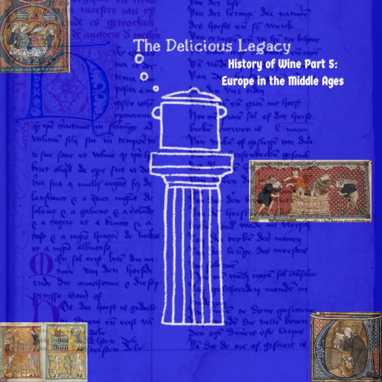 cover art for Wine in Europe in the Middle Ages, in a Christian, Post-Roman world